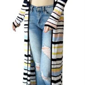 Kerisma (Anthropologie) Duster Ribbed Stripe S/M